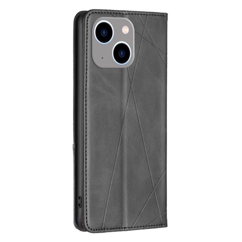 Folio Cover iPhone 15 Plus Custodia in pelle Diamanti