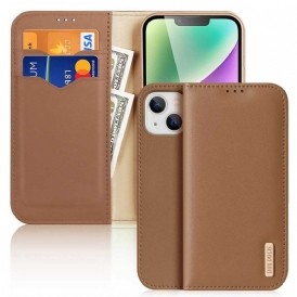 Folio Cover iPhone 15 Plus Custodia in pelle Serie Hivo Dux Ducis