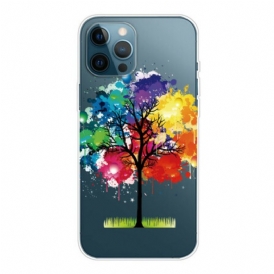 Cover iPhone 13 Pro Max Albero Dell'acquerello Senza Soluzione Di Continuità