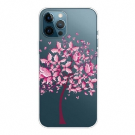 Cover iPhone 13 Pro Max Cima Dell'albero Rosa
