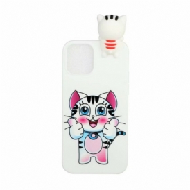 Cover iPhone 13 Pro Max Gatto Divertimento 3d