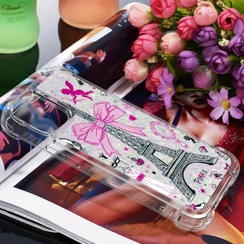 Cover iPhone 13 Pro Max Le Paillettes Della Torre Eiffel