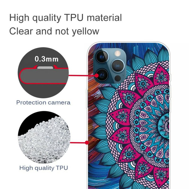 Cover iPhone 13 Pro Max Mandala Colorato