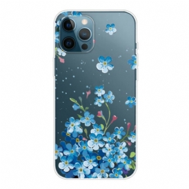 Cover iPhone 13 Pro Max Mazzo Di Fiori Blu
