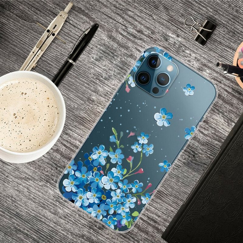 Cover iPhone 13 Pro Max Mazzo Di Fiori Blu