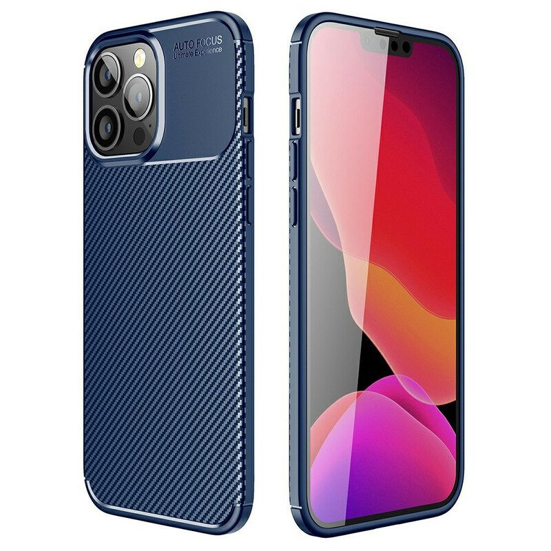 Cover iPhone 13 Pro Max Struttura Flessibile In Fibra Di Carbonio