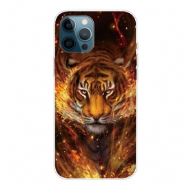 Cover iPhone 13 Pro Max Tigre Flessibile