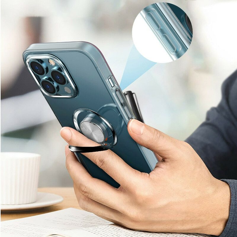 Cover iPhone 13 Pro Max Trasparente Con Anello-supporto