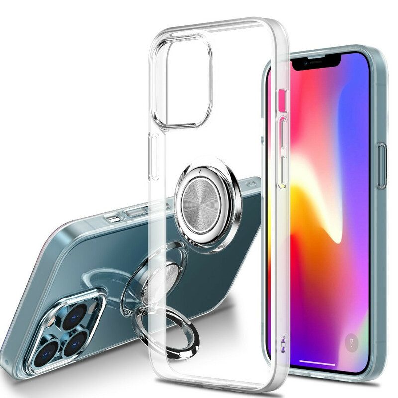 Cover iPhone 13 Pro Max Trasparente Con Anello-supporto