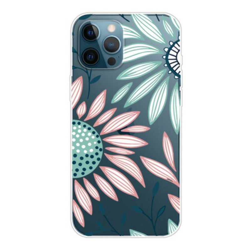Cover iPhone 13 Pro Max Un Fiore Trasparente