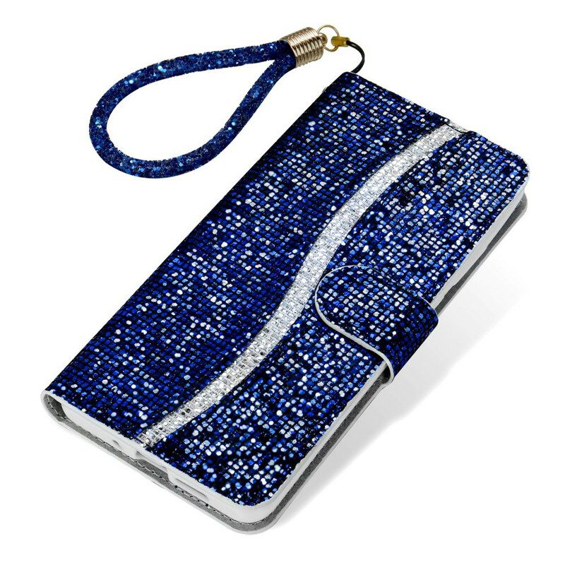 Custodia A Portafoglio iPhone 13 Pro Max Design A S Con Paillettes