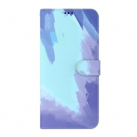 Custodia in pelle iPhone 13 Pro Max Acquerello