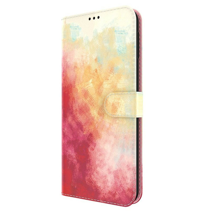 Custodia in pelle iPhone 13 Pro Max Acquerello