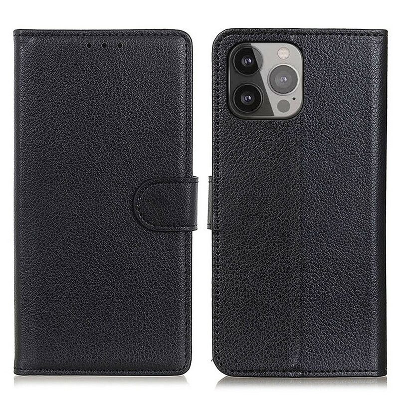 Custodia in pelle iPhone 13 Pro Max Ecopelle Tradizionale