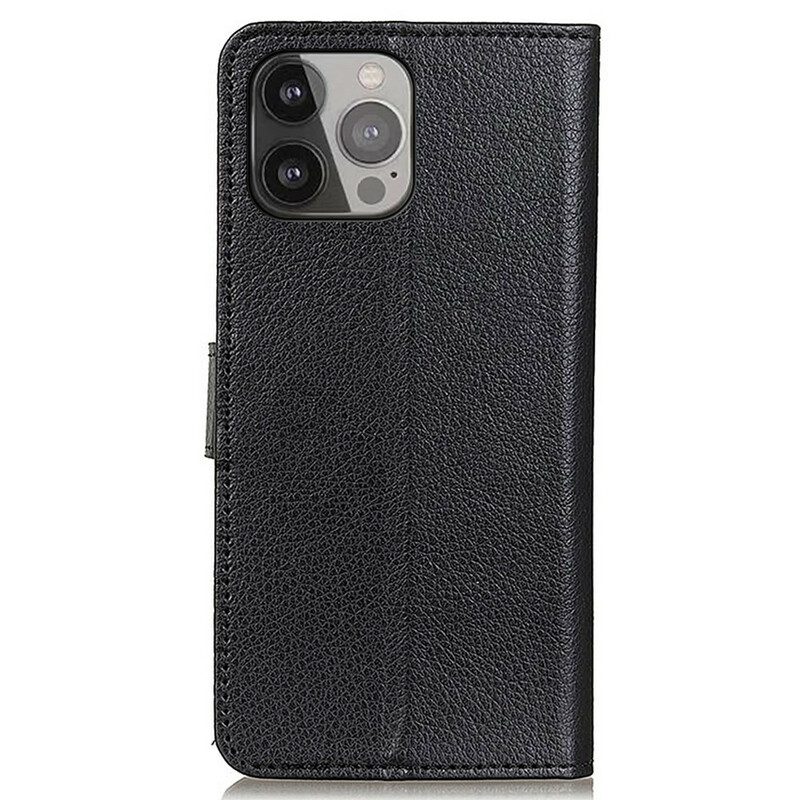 Custodia in pelle iPhone 13 Pro Max Ecopelle Tradizionale