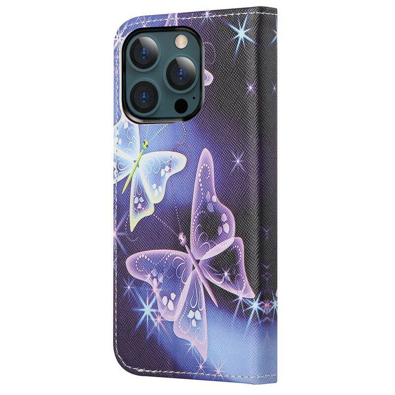 Folio Cover iPhone 13 Pro Max Farfalle Moderne