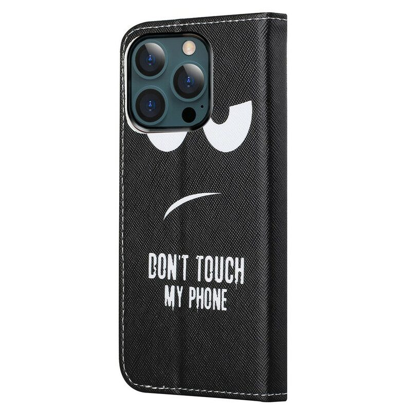 Folio Cover iPhone 13 Pro Max Non Toccare Il Mio Telefono
