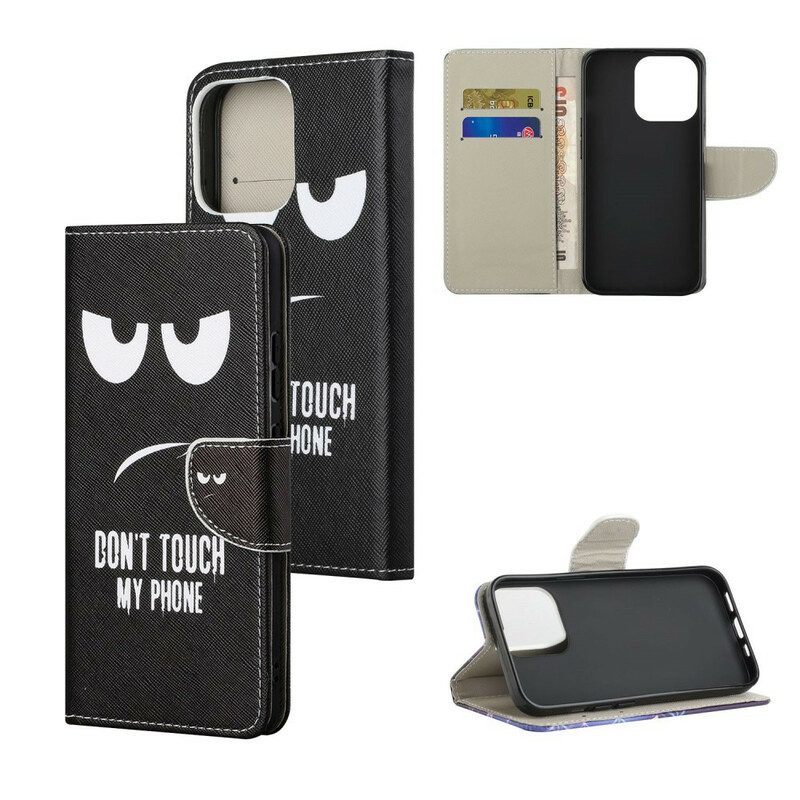 Folio Cover iPhone 13 Pro Max Non Toccare Il Mio Telefono