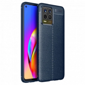 Cover Realme 8 / 8 Pro Doppia Linea Litchi Effetto Pelle
