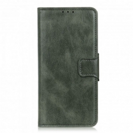 Custodia in pelle Realme 8 / 8 Pro Chiusura Reversibile Effetto Pelle