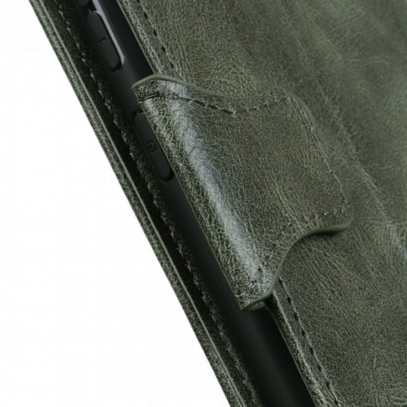 Custodia in pelle Realme 8 / 8 Pro Chiusura Reversibile Effetto Pelle