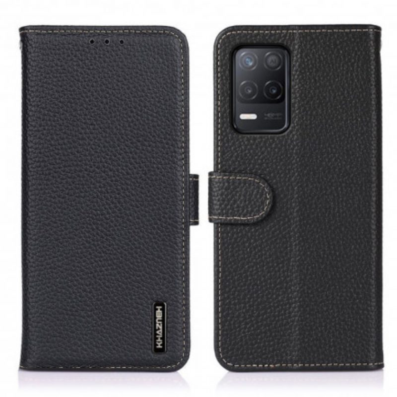 Custodia in pelle Realme 8 / 8 Pro Khazneh Pelle Di Litchi