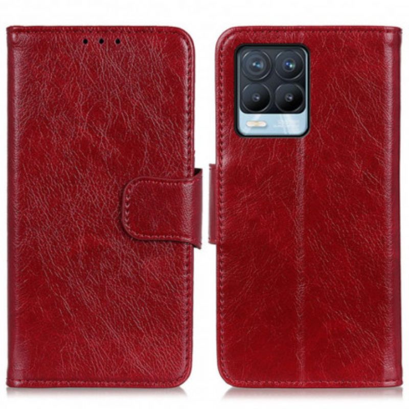 Folio Cover Realme 8 / 8 Pro Crosta Di Nappa