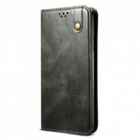 Folio Cover Realme 8 / 8 Pro Custodia in pelle Ecopelle Cerata