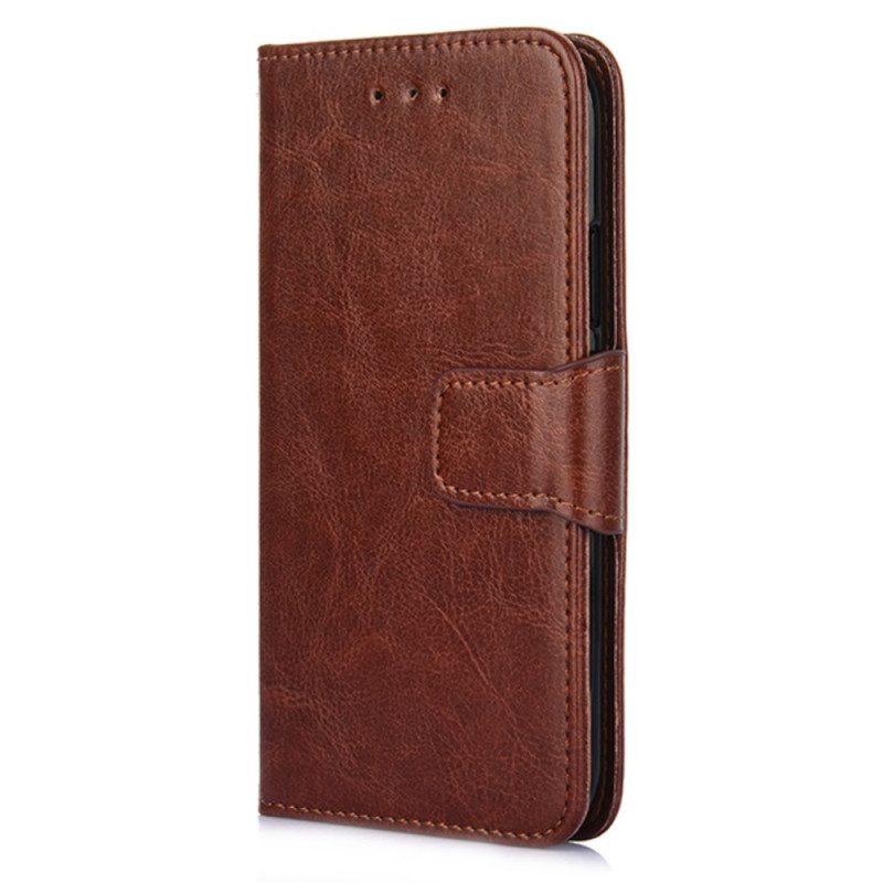 Custodia in pelle Oppo Find X5 Lite Folio Cover Patta Magnetica Colorata