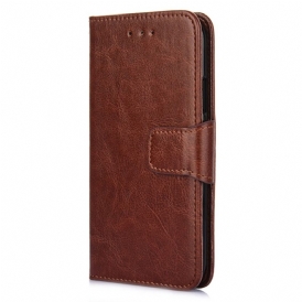 Custodia in pelle Oppo Find X5 Lite Folio Cover Patta Magnetica Colorata