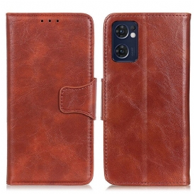 Custodia in pelle Oppo Find X5 Lite Folio Cover Texture Flap Magnetico
