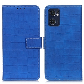 Custodia in pelle Oppo Find X5 Lite Potere Del Coccodrillo
