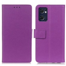 Folio Cover Oppo Find X5 Lite Classico Effetto Pelle