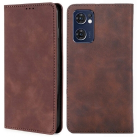 Folio Cover Oppo Find X5 Lite Custodia in pelle Effetto Pelle Al Tatto