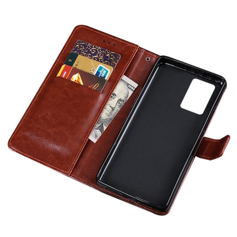 Folio Cover Oppo Find X5 Lite Ecopelle Vintage Idewei