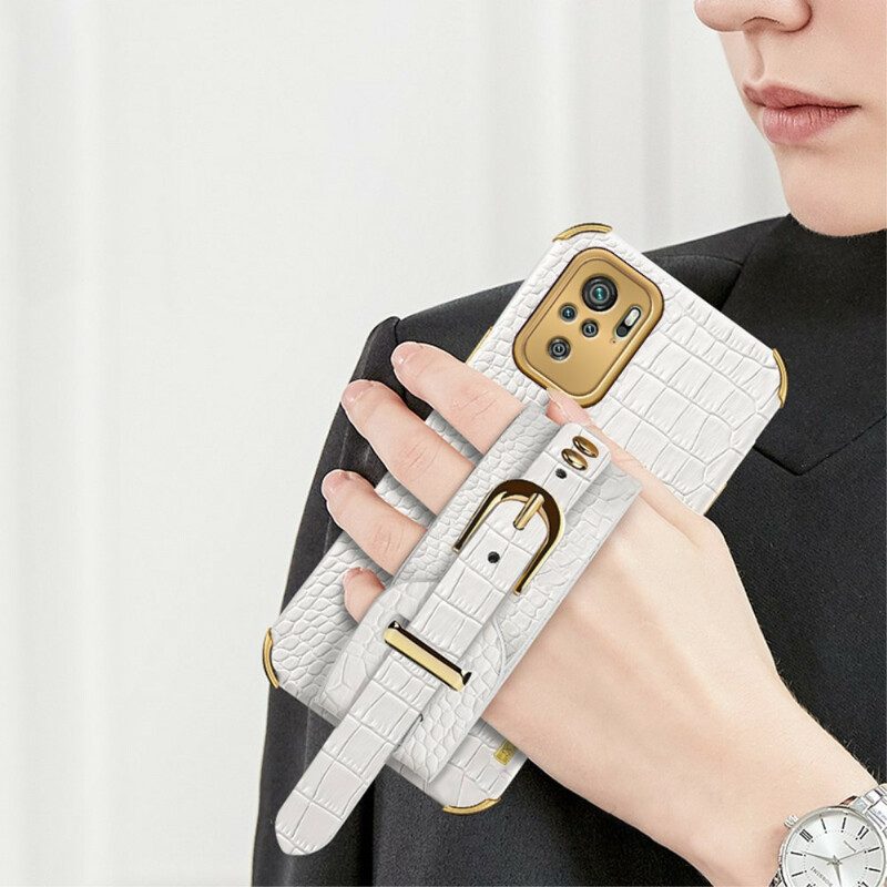Cover Xiaomi Redmi Note 10 / 10S Cinturino In Cocco