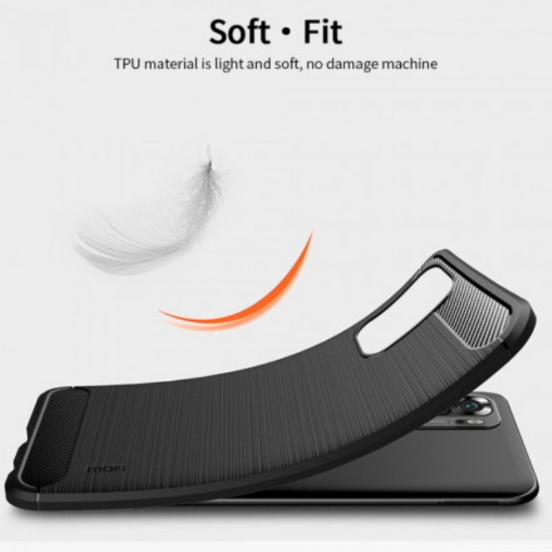Cover Xiaomi Redmi Note 10 / 10S Fibra Di Carbonio Spazzolata Mofi