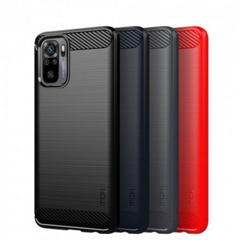 Cover Xiaomi Redmi Note 10 / 10S Fibra Di Carbonio Spazzolata Mofi