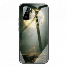 Cover Xiaomi Redmi Note 10 / 10S Luna Uomo In Vetro Temperato