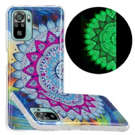 Cover Xiaomi Redmi Note 10 / 10S Mandala Colorato Fluorescente