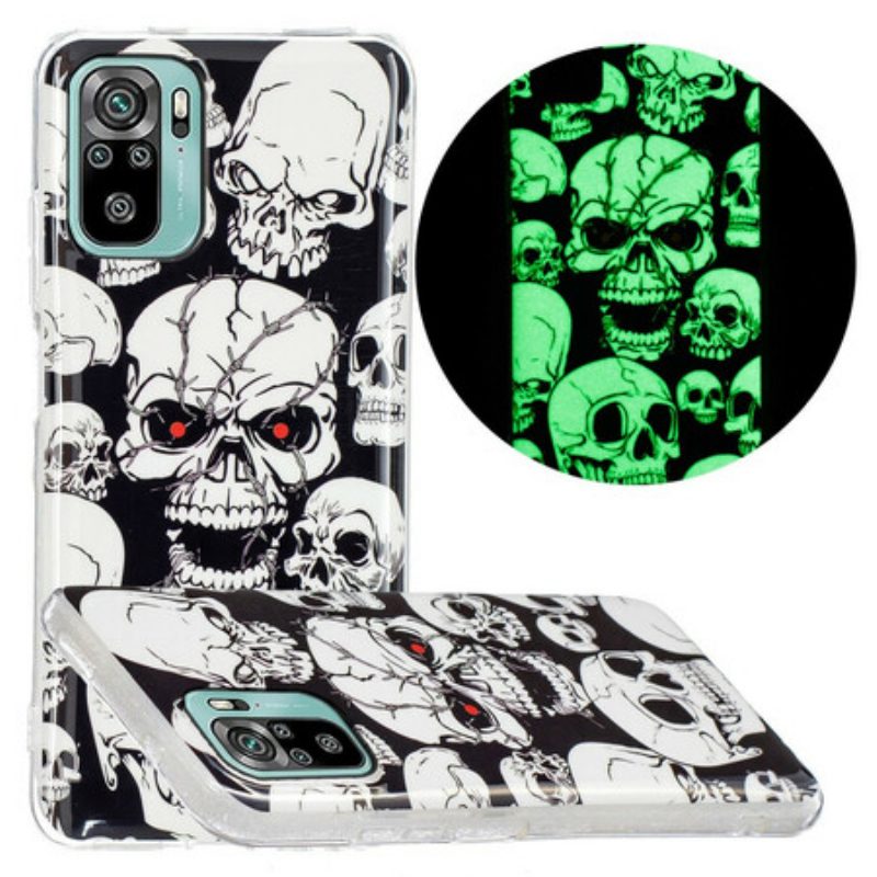 Cover Xiaomi Redmi Note 10 / 10S Teschi Fluorescenti