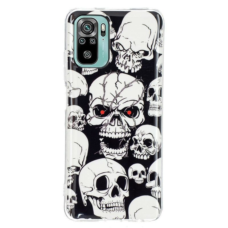 Cover Xiaomi Redmi Note 10 / 10S Teschi Fluorescenti