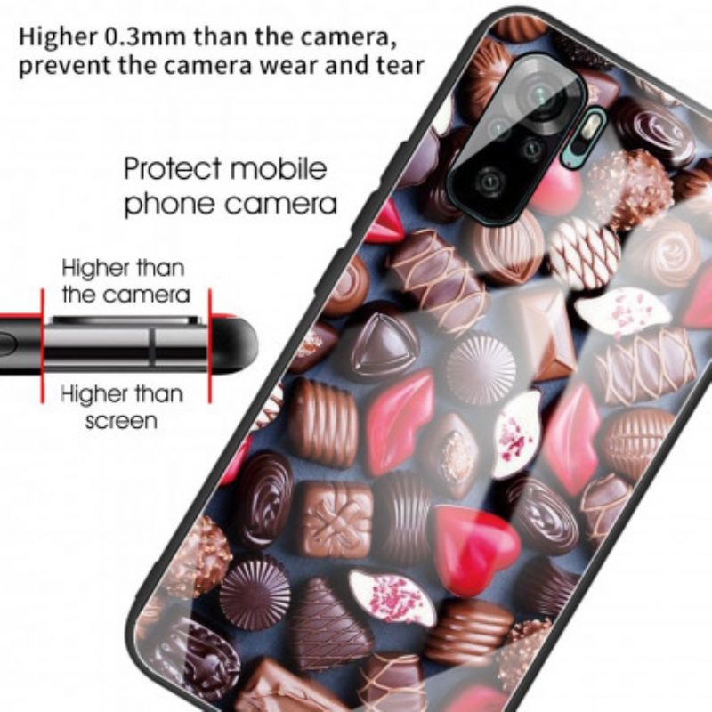 Cover Xiaomi Redmi Note 10 / 10S Vetro Temperato Al Cioccolato