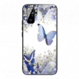 Cover Xiaomi Redmi Note 10 / 10S Vetro Temperato Design Farfalle