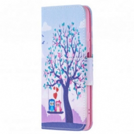 Custodia A Portafoglio Xiaomi Redmi Note 10 / 10S Gufi Sull'altalena