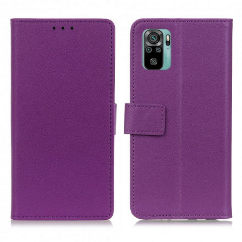 Custodia in pelle Xiaomi Redmi Note 10 / 10S Ecopelle Classica