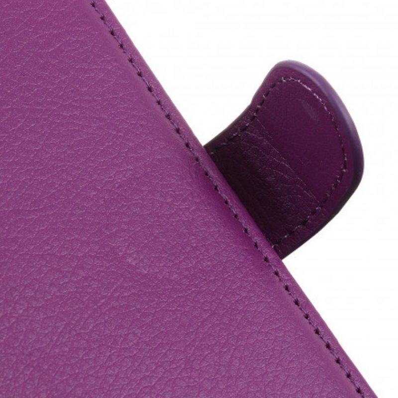 Custodia in pelle Xiaomi Redmi Note 10 / 10S Effetto Pelle Litchi Premium
