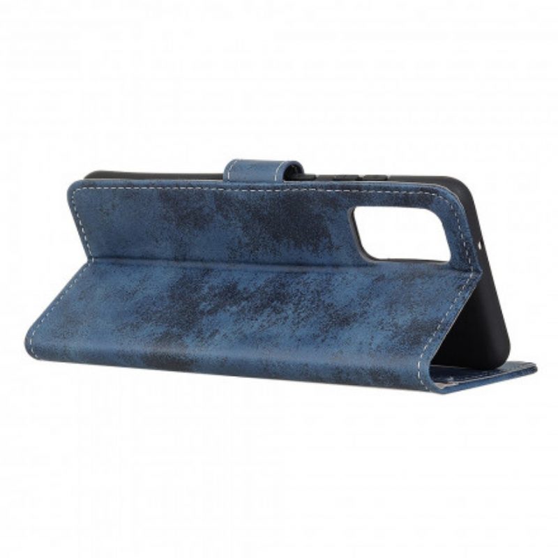 Custodia in pelle Xiaomi Redmi Note 10 / 10S Effetto Pelle Vintage