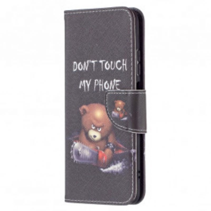 Custodia in pelle Xiaomi Redmi Note 10 / 10S Orso Pericoloso