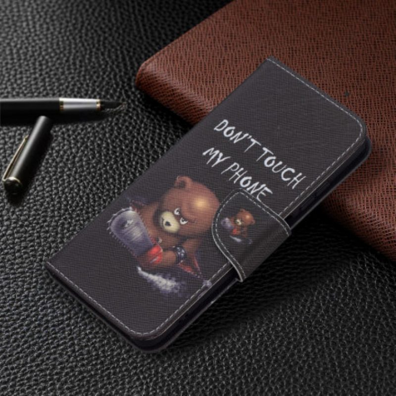 Custodia in pelle Xiaomi Redmi Note 10 / 10S Orso Pericoloso